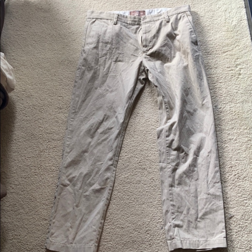 Classic slim fit khakis